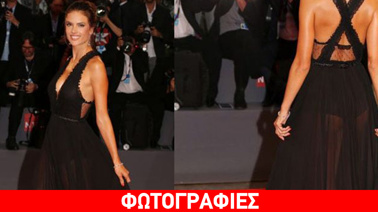 Κόλασε τη Βενετία η Αlessandra Αmbrosio – Πόσο κοστίζει το σέξι μαύρο φόρεμά της;